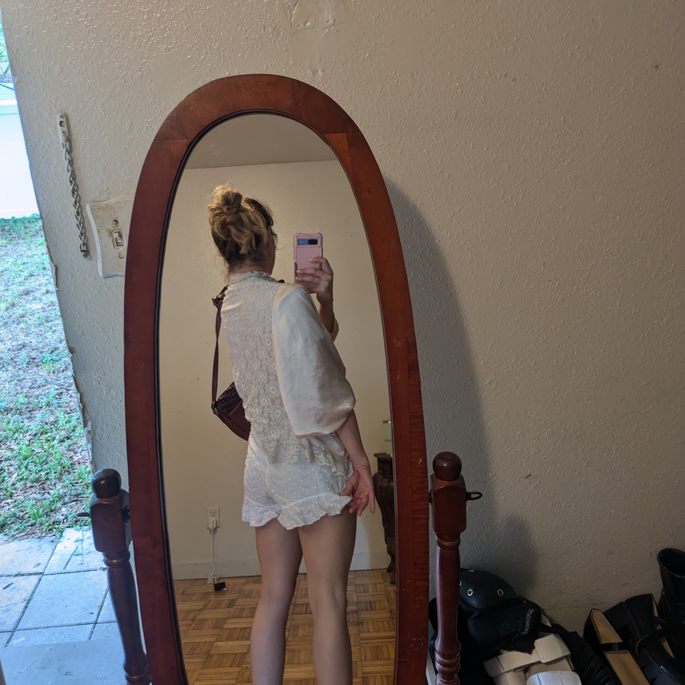 Lily of France Cream Lace Bodysuit